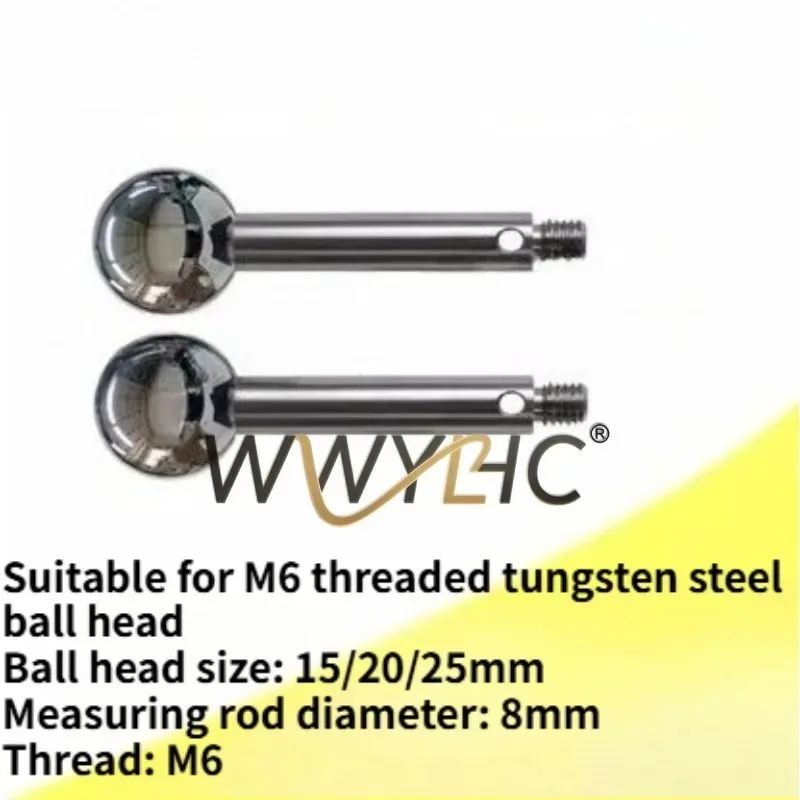 Suitable for Three Coordinate Standard Balls, Threaded Ceramic Calibration Balls, M6 Threaded Tungsten Steel Ball Heads
