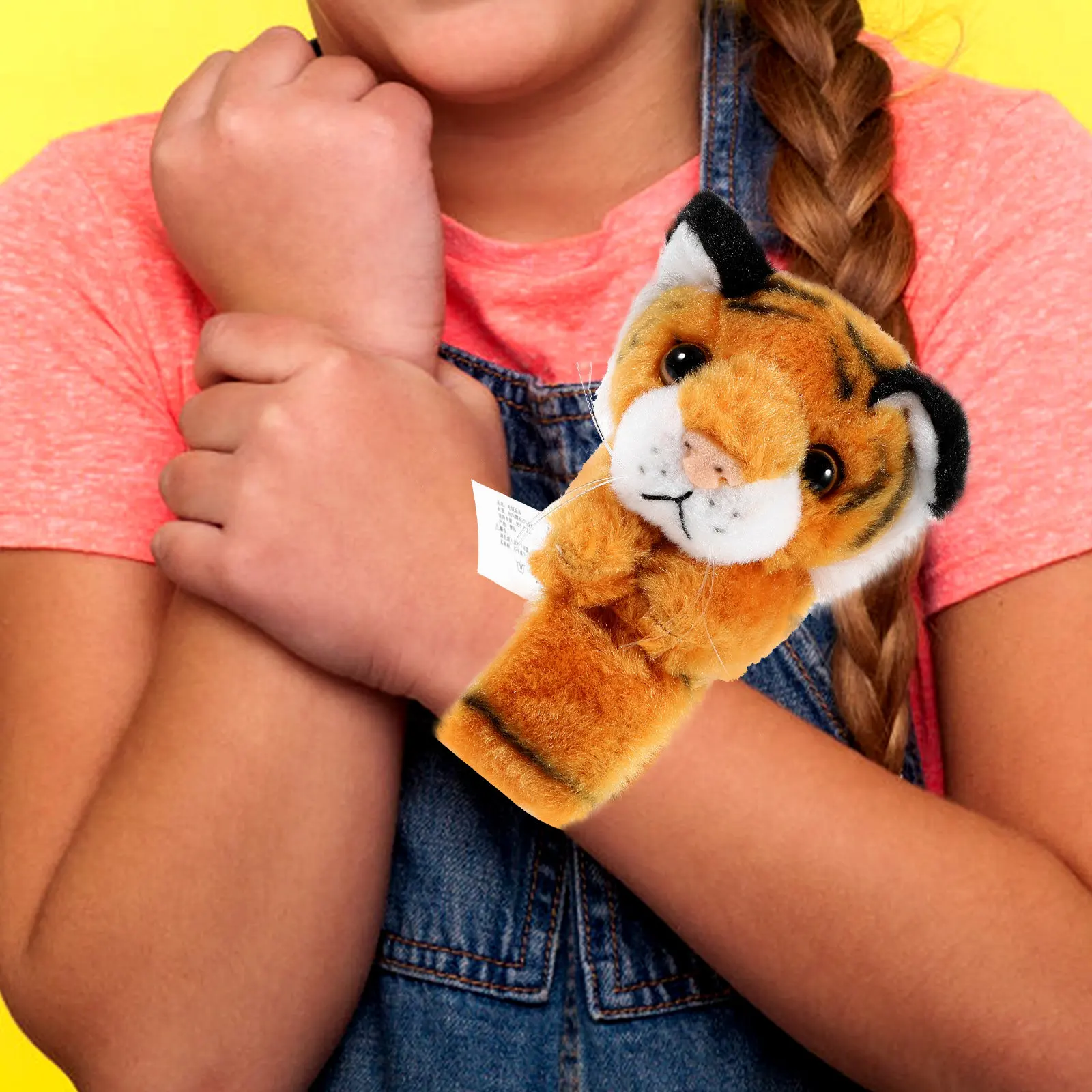 2Pcs Slap Bracelet Stuffed Animal Design Wear Resistant Kids Party Favors Jungle Theme Party Supplies Decorative Cartoon Slap
