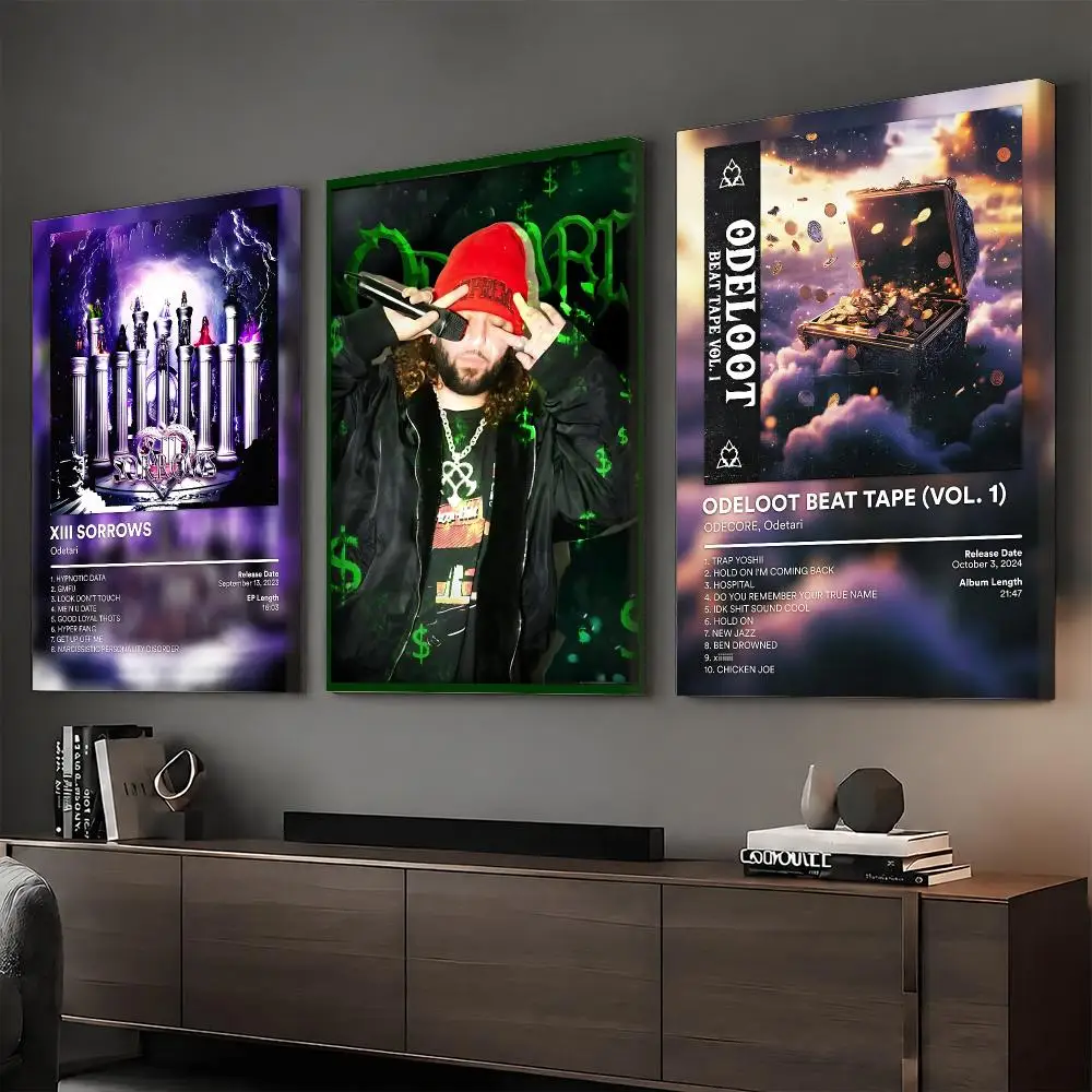 O-Odetari Music Album Painting Calligraphy HD Modern Style Inner Frame Canvas Poster Bedroom Room Hallway Wall Art Decor