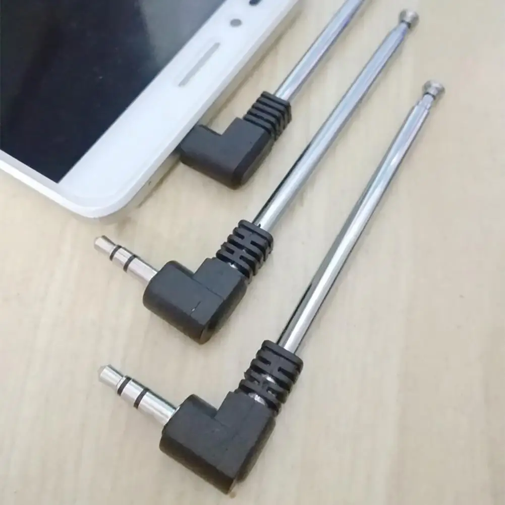 Mobile Phone Radio Antenna 3.5mm Jack Aerial Retractable PVA FM Radio Antenna for Cell Phone