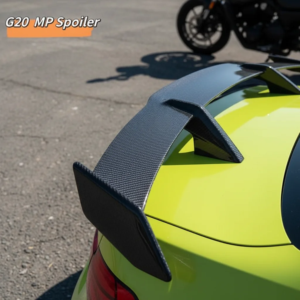 MRD For BMW G20 G28 2019+ New 3 Series MP Style Spoiler Rear Wing High Kick Dry Carbon Wet Carbon