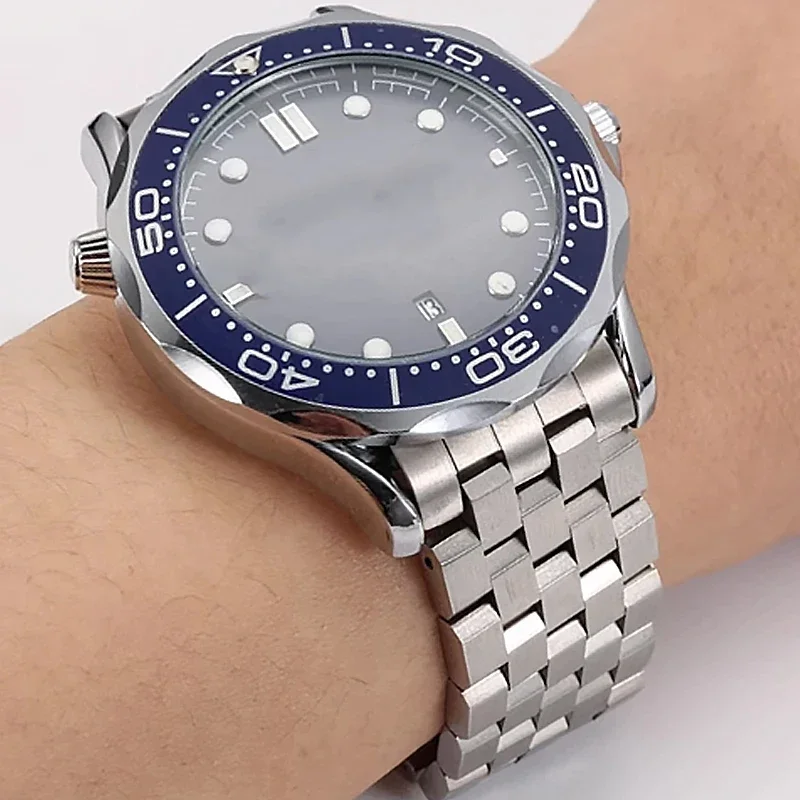 Pulsera plana curvada para Seiko SKX175 SKX009 SKX173 SKX007 20mm 22mm pulsera de acero inoxidable hombres mujeres correa de repuesto