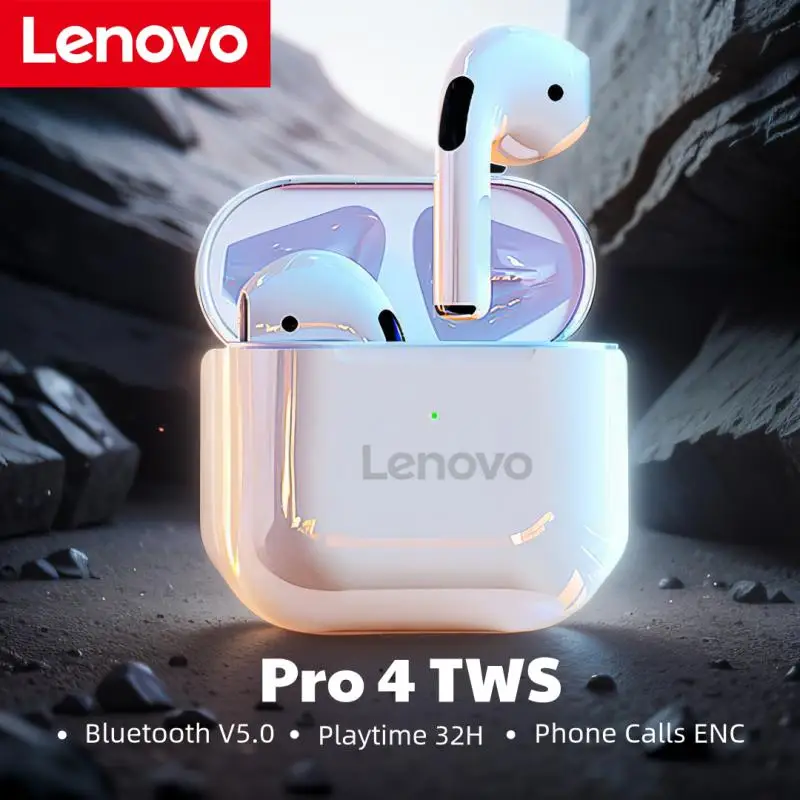 

Lenovo Air Pro 4 TWS Wireless Headphone In Ear Headsets Long Standby Running Bass Sports Earbuds Music Earphone With Dual Mic