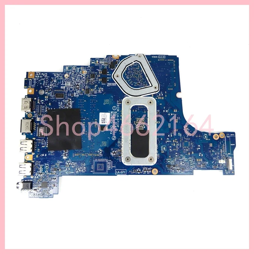 LA-G713P With i3-7020U CPU 216-0890010 V2G GPU Notebook Mainboard For Dell 3481 3581 3584 3781 Laptop Motherboard 0W33DN