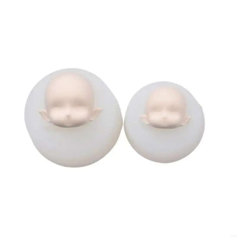 Clay Mold Human Doll Girl Face Polymer Clay Epoxy Resin Mold Silicone Chocolate Candy Mold Baby