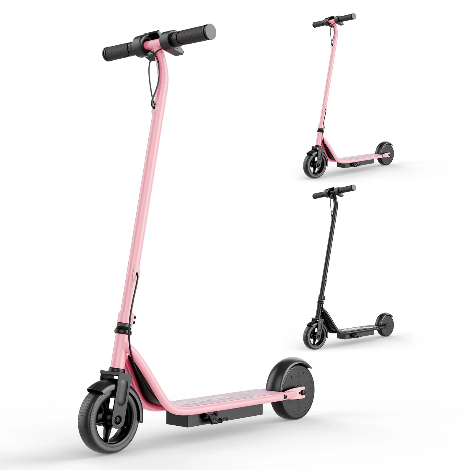 Professional Kids Electric Scooter 6.5 Inch Black Mini Scooter With Rear Foot Brake For Safety Warehouse In Germany And USA