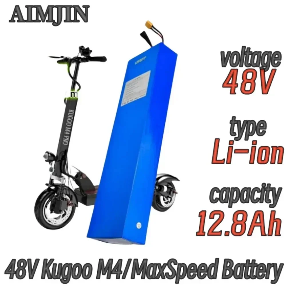 電動スクーター用BMSボードバッテリーパック,kugoo m4,m4pro,maxspeed,12800mah,48v,13s4p,18650