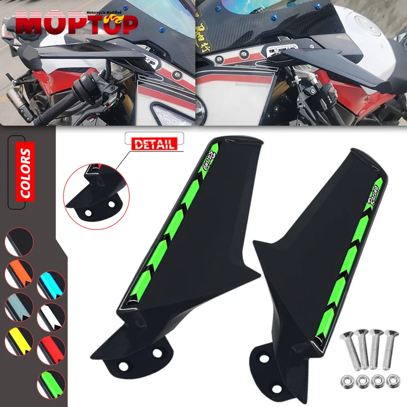 

2023 Motorcycle Accessories For ZX-6R ZX-10R NINJA400 zx-6r zx-10r Rea rView Mirror Modified Fixed Wind Wing Rearview Mirrors