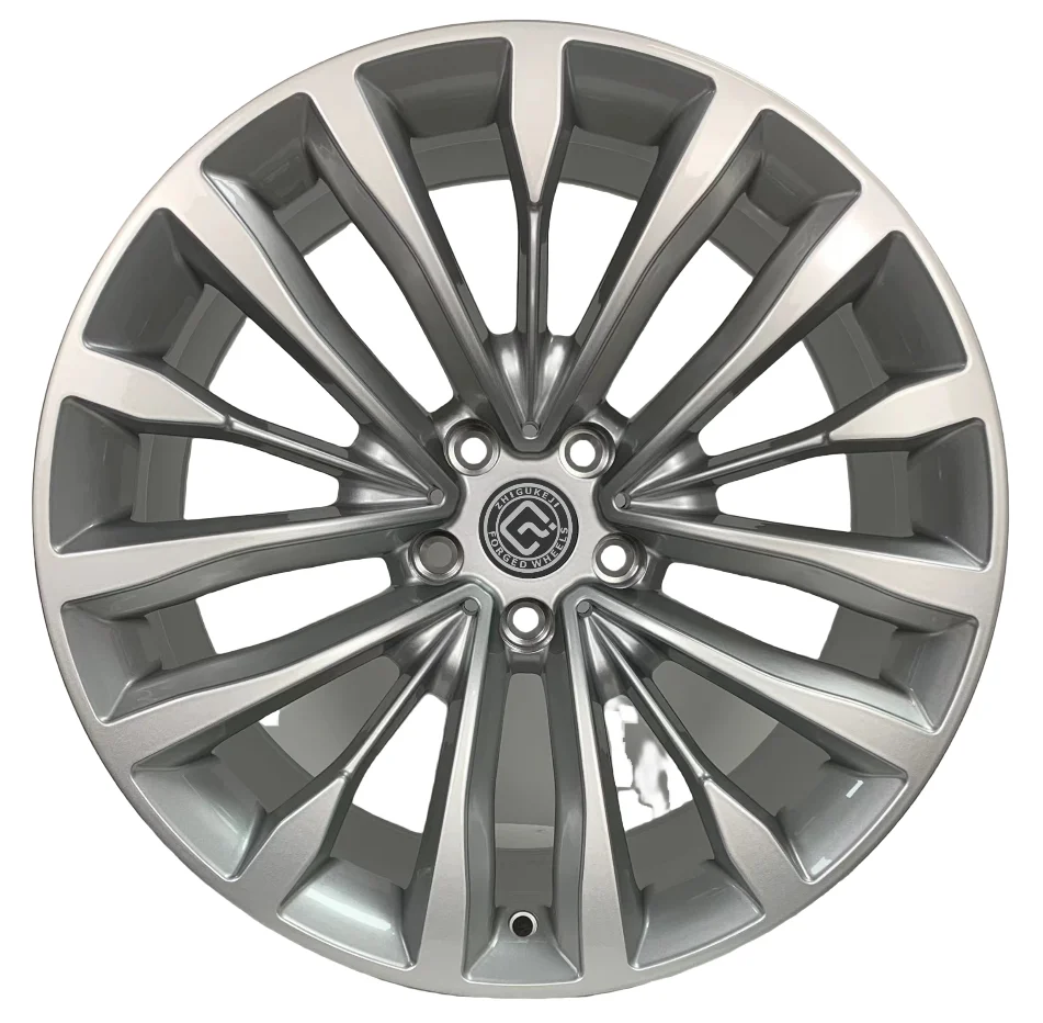 Factory Direct Custom Forged Wheels Size 19x9.5 H/PCD 5X112 Offset +30 Silver Fully Painted