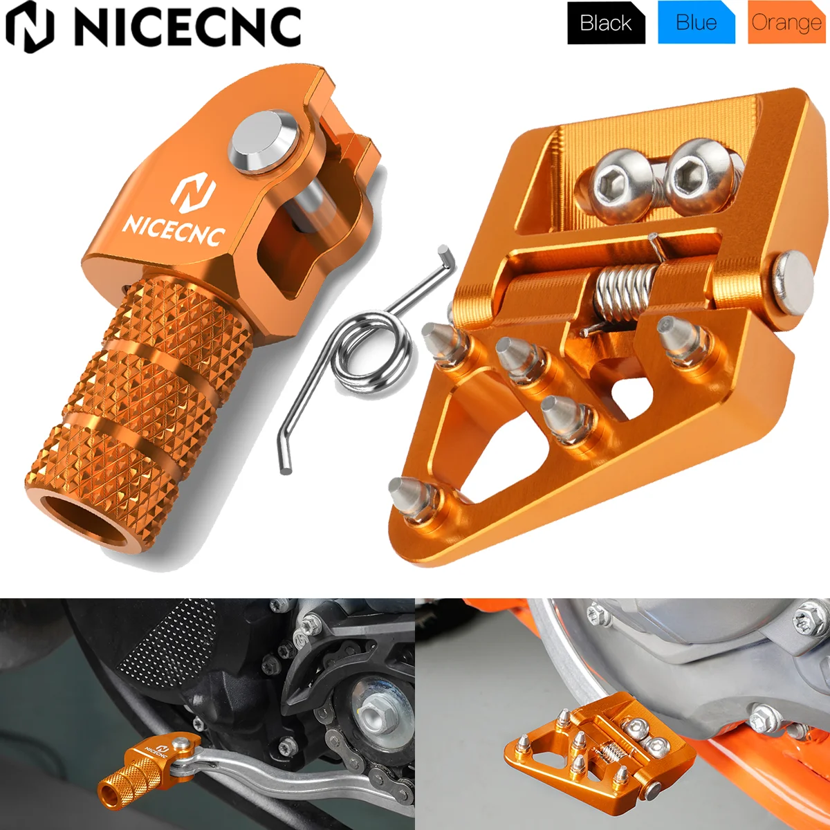 

2024 2023 For KTM EXC 300 TPi 6D XCW EXCF 500 450 400 350 300 250 200 150 125 SX SXF XC Brake Pedal Tip Gear Shift Lever Tip Kit