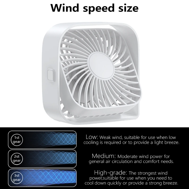 Ventilador leve, ventilador pequeno, ventilador elétrico, plástico, dropshipping