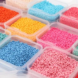 4000pcs/box 2mm Czech Glass Seed Beads Multicolors Tiny Loose Beads For Jewelry Making Materials DIY Charms Bracelet Accessories