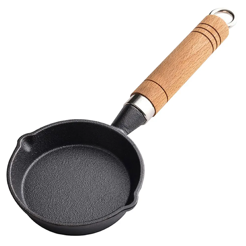 

Mini Nonstick Cast Iron Frying Pan Ideal Egg Pancake Maker Small Portable Kitchen Tool Mini Skillet Handled Oil Skillet