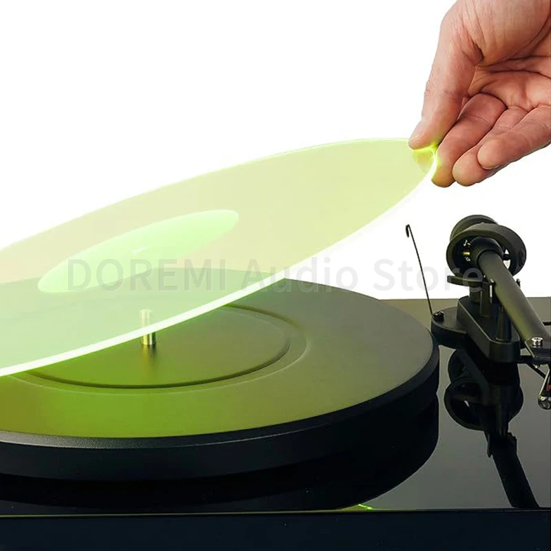 Mata akrylowa pod gramofon 30 cm redukująca statyczne ładunki, kurz i hałas, zamiennik podkładki pod płytę winylową 12 cali. — zdjęcie produktu 2