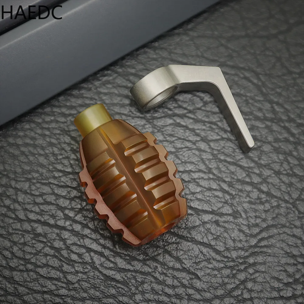 HAEDC PEI Titanium Alloy Detachable EDC Paracord Pendant DIY Buckle Pendant