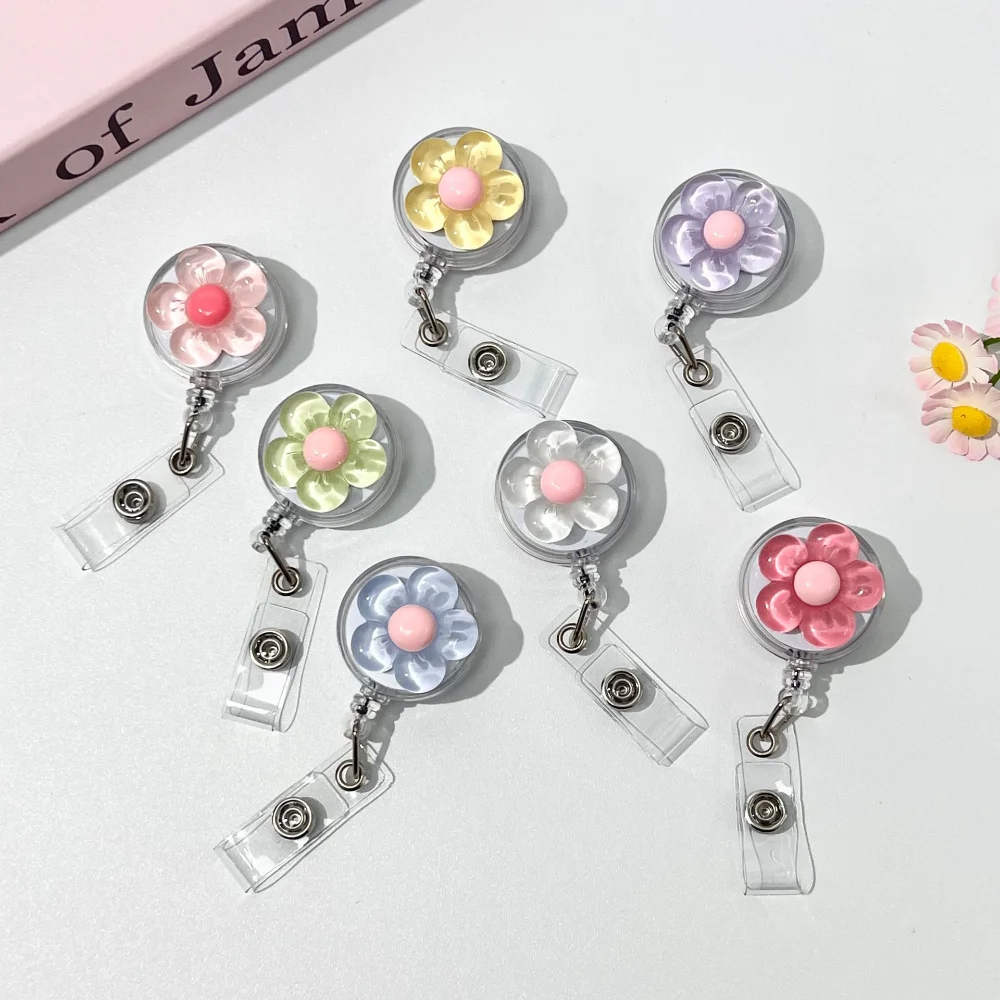 7Pcs Lightweight ID Badge Holder Clip Functional Name Tag Certificate Fastener For Office Workers Students Meeting Staff Use