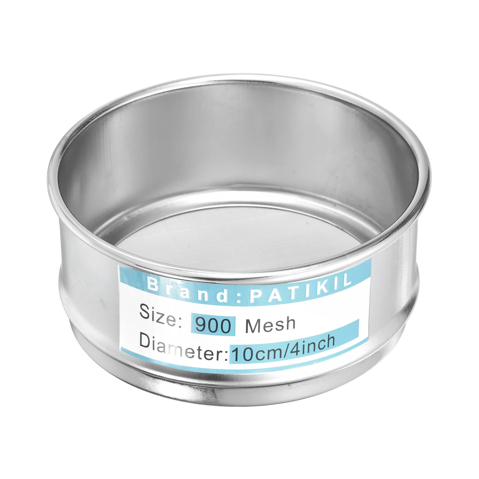 Lab Sieve 900-2800Mesh 10.2cm Diameter Sifting Screen Wire Cloth Fine Mesh Sieve 304 Stainless Steel for Industrial Laboratory