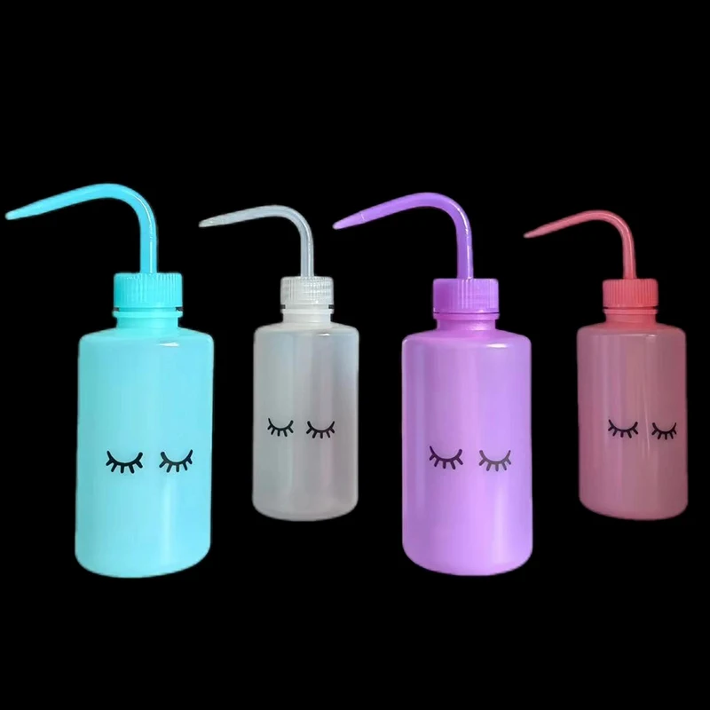 250ml Water Squirt Bottle Safety Rinse Bottle Watering Tools Plastic Squeeze Washing Bottle For Eyelash Extension Tattoo