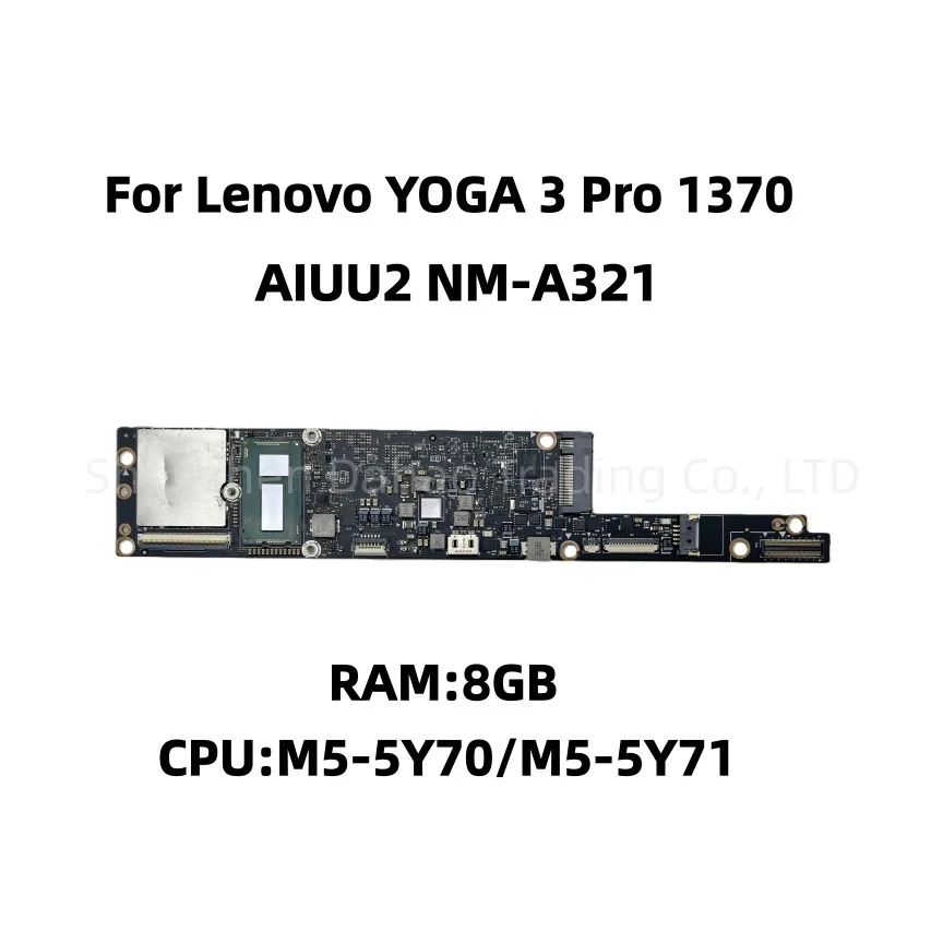 AIUU2 NM-A321 para Lenovo Yoga 3 Pro 1370 placa base para ordenador portátil con M5-5Y70 M5-5Y71 CPU 8GB-RAM FRU:5B20G97341 5B20H30466 probado