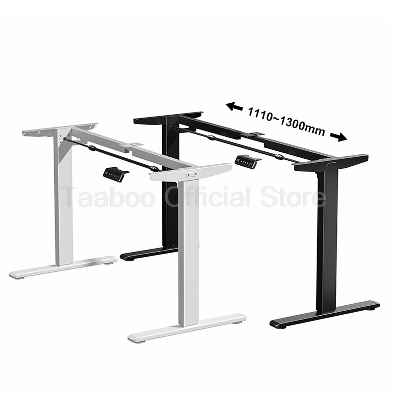 Lifting Standing Desk Frame Electric Stand Up Computer Table Stand Adjustable Height Heavy Duty DIY Workstation Shelf for Office