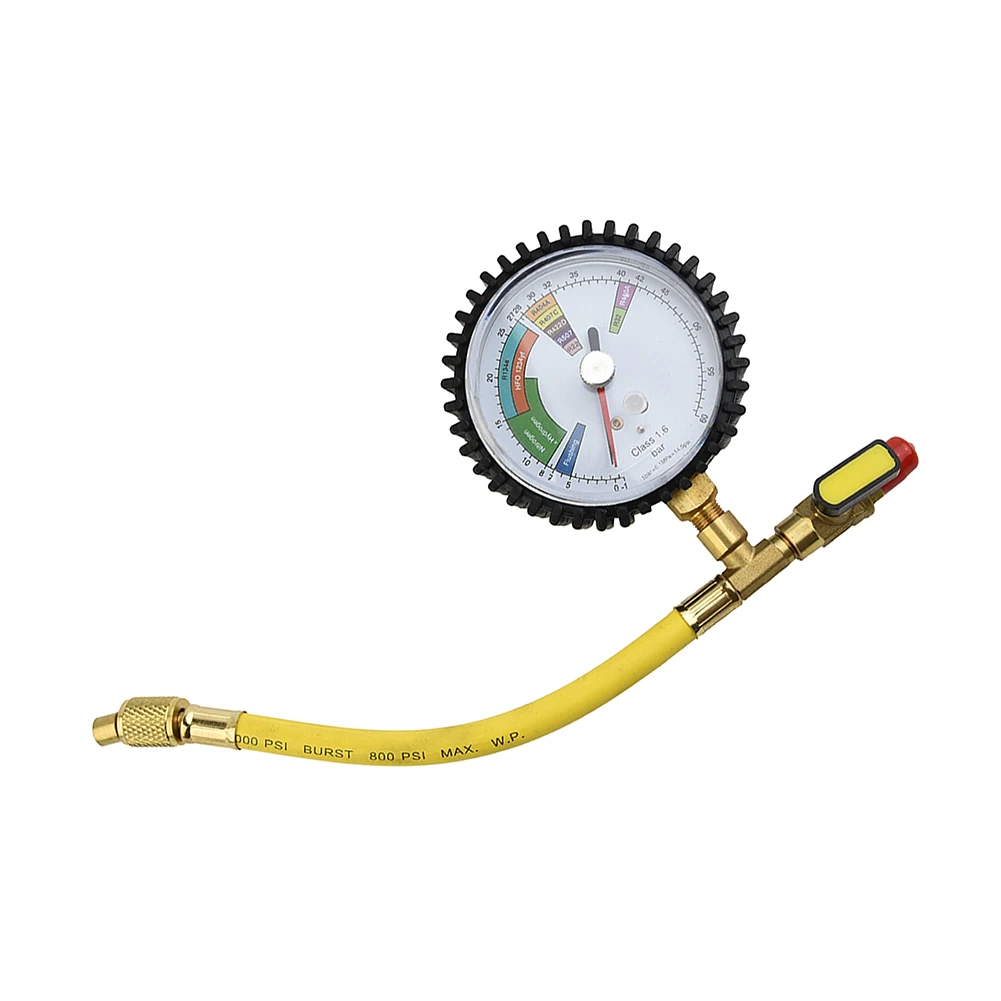 1Pc Pressure Gauge Air Conditioners Air Conditioning Automobiles 1/4 SAE Inch Accurate Nitrogen Pressure Refrigeration