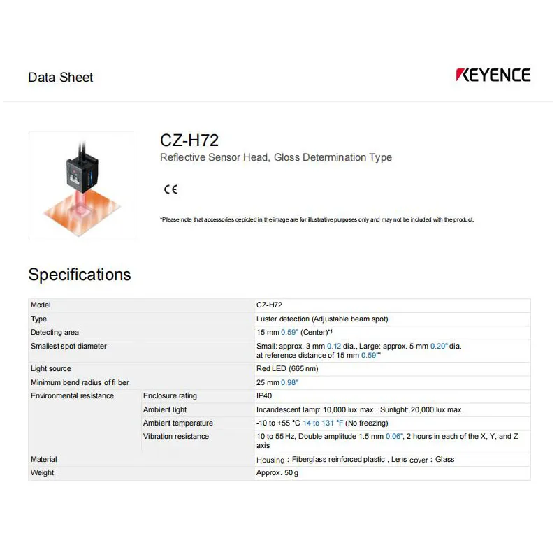 Brandneue echte CZ-H72 Keyence-Lasers ensoren, 100% originaler Lagerbestand