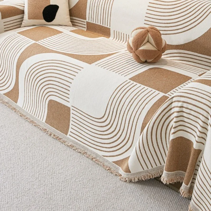 

Универсальный всесезонный чехол для дивана из эластичного шенилла, накидка на диван для гостиной, домашний чехол-простыня, покрывало