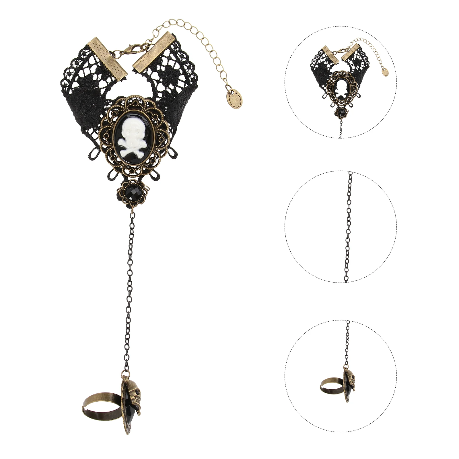 

European and American Skull Bracelet Miss Halloween Statement Bracelets for Women