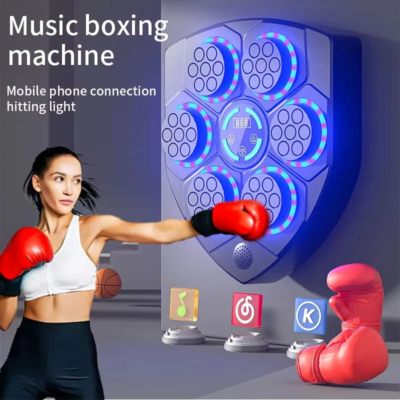 Boxing Equipment Fitness Training Strength Release Pressure Game Wall Target Boxing Music Workout Machine