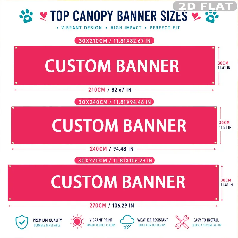 1pc Personalized Business Name Tent Banner & Logo Custom Table Runner, Custom Vendor Display Set for Trade Show Booth, Polyester