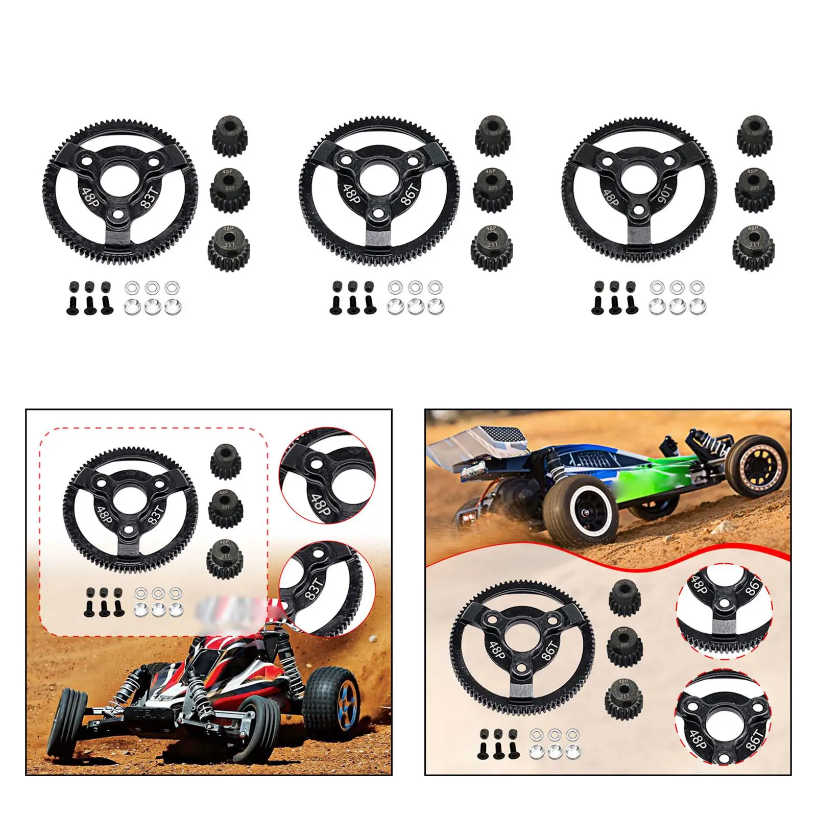 

Gear DIY Modified Parts High Speed Gear for RC Hobby Car Vehicles Model