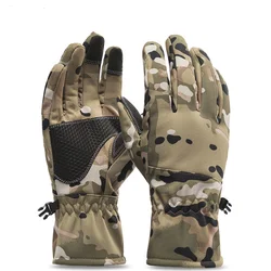 Winter Tactics Outdoors Camouflage Hunting Warm Non-Slip Fishing Gloves Waterproof Touch Screen Ski Camping Cycling Sport Gloves