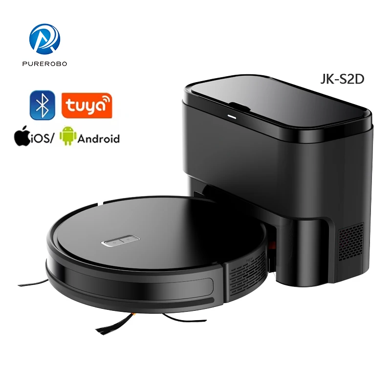 

Robot Vacuum Cleaner Purerobo JK-S2D Vacuum Sweep Mop 3 in 1 Anti-fall and Anti-collision Sensors Sweeper Smart Home Appliance