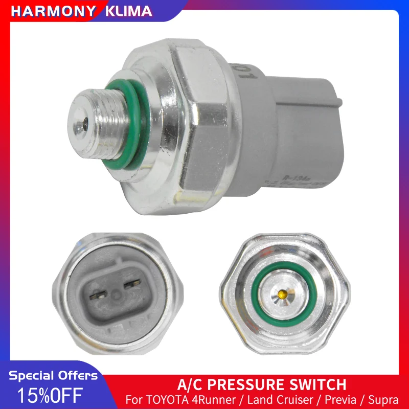 HVAC Binary Pressure Switch,Thread M11-1.0 Male,SW10030C,MR117068 For Lexus SC300/Mitsubishi Eclipse/Toyota 4Runner,Land Cruiser