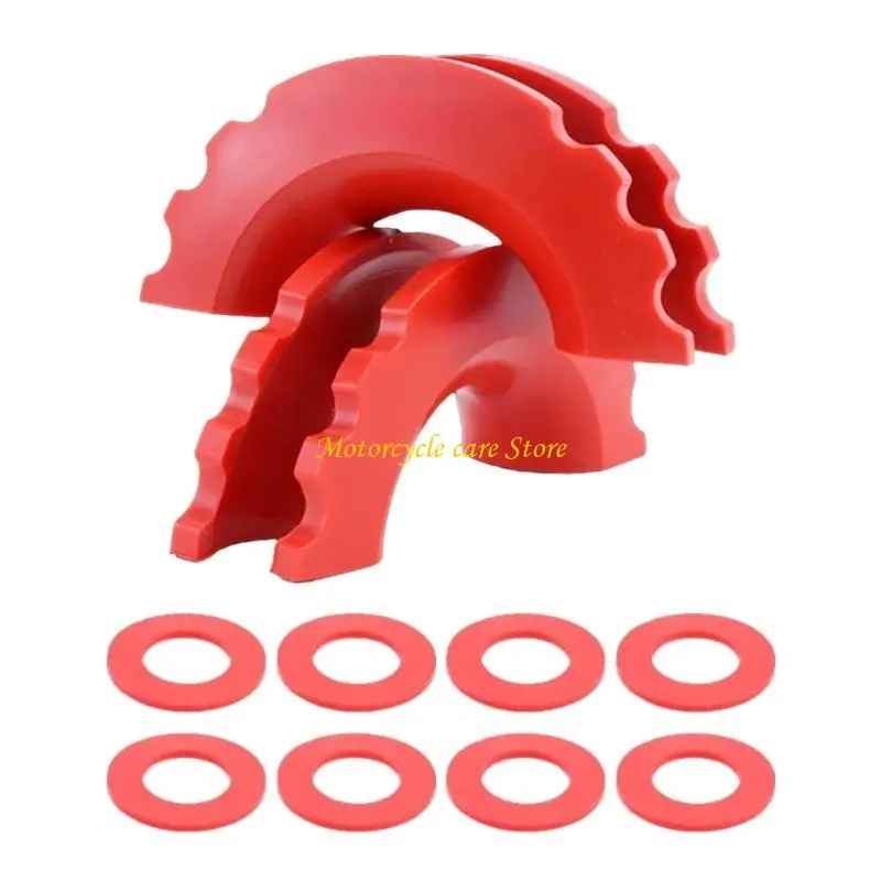 U75F Towing Bars D-Ring Shackle Isolators with Washers for Standard 3/4 Inch 5/8 inch Shackles Bumper Protect Car Accessories