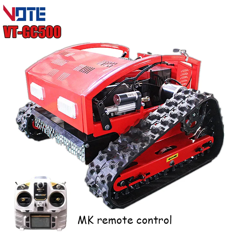 자동 맞춤형 크롤러 로봇 잔디 예초기, 자체 추진 리모컨 워킹 트랙터, 정원 잔디 절단 기계
