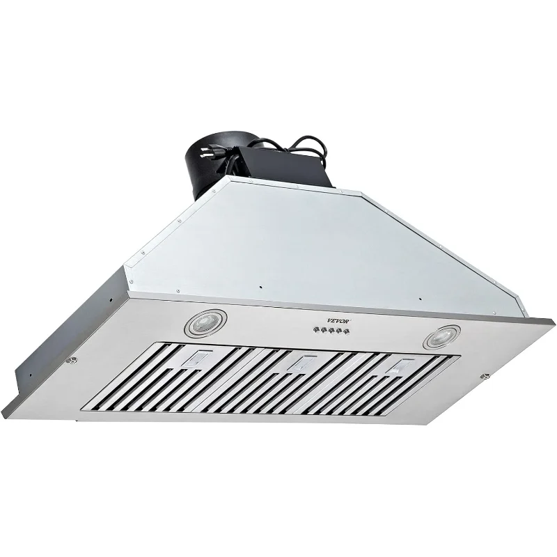 

Вытяжка-вставка VEVOR, 3-скоростная, 800 куб. футов в минуту, 36-дюймовая встроенная кухонная вытяжка из нержавеющей стали со светодиодной подсветкой с кнопкой управления