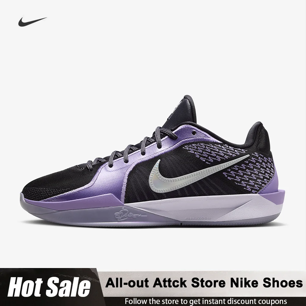 

Женские амортизирующие прочные баскетбольные кроссовки Nike Sabrina 2, FZ1517-500, низкие нескользящие кроссовки на шнуровке, удобная пара
