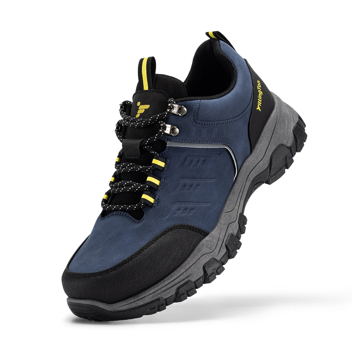 Fittington Men'S Hiking Shoes Outdoor Mountaineering Sports Shoe Cushioning Non-Slip Lightweight Strong Grip Casual Sneakers