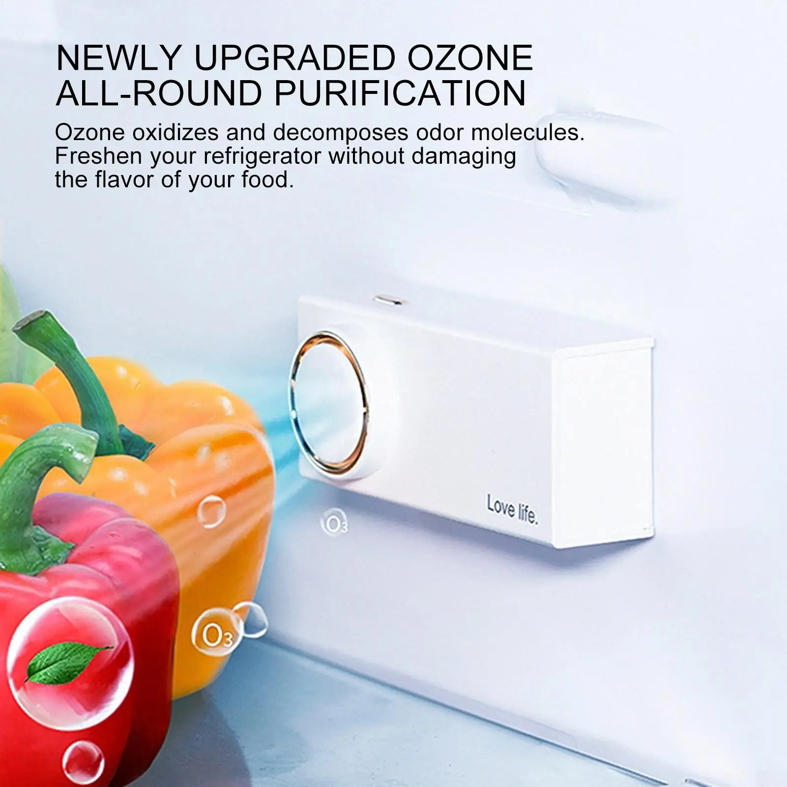 

Дезодоратор для холодильника, долговечный освежитель для холодильника, поглотитель запаха, 3 режима, очиститель воздуха, кухонные гаджеты для ящика комнаты с морозильной камерой