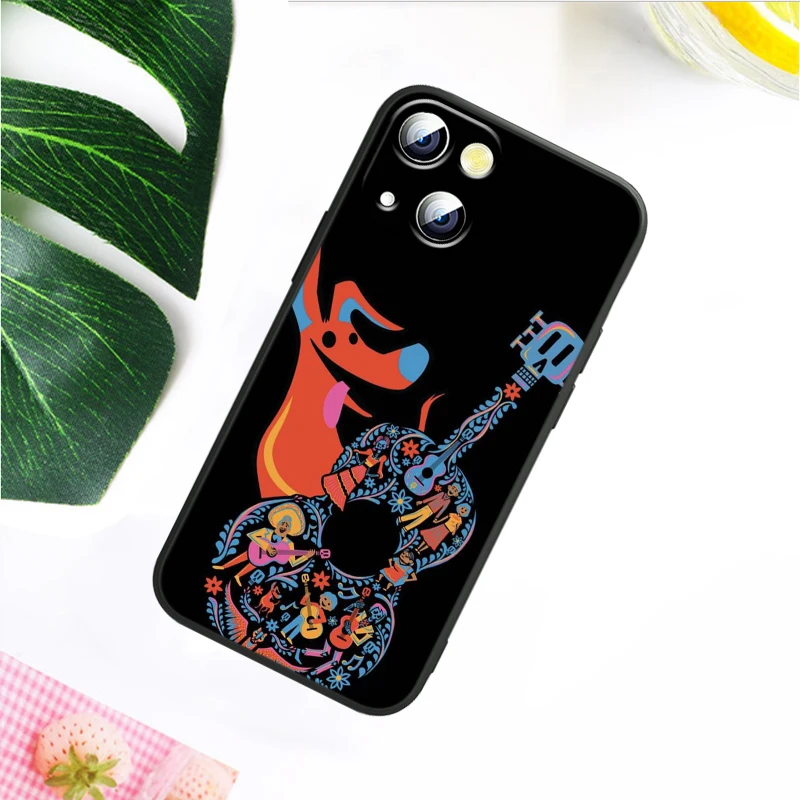 Disney Movie COCO For Apple iPhone 13 12 Pro Max Mini 11 Pro XS Max X XR 6 7 8 Plus 5 SE2020 Soft Black Phone Case Funda Capa