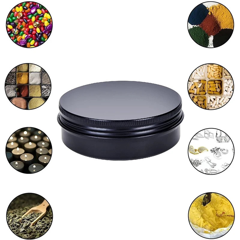 20Pcs Cream Jar Round Tin Cosmetic Lip Balm Containers Nail Craft Pot Refillable Bottle Screw Thread Lids Empty Aluminum Cans image 6