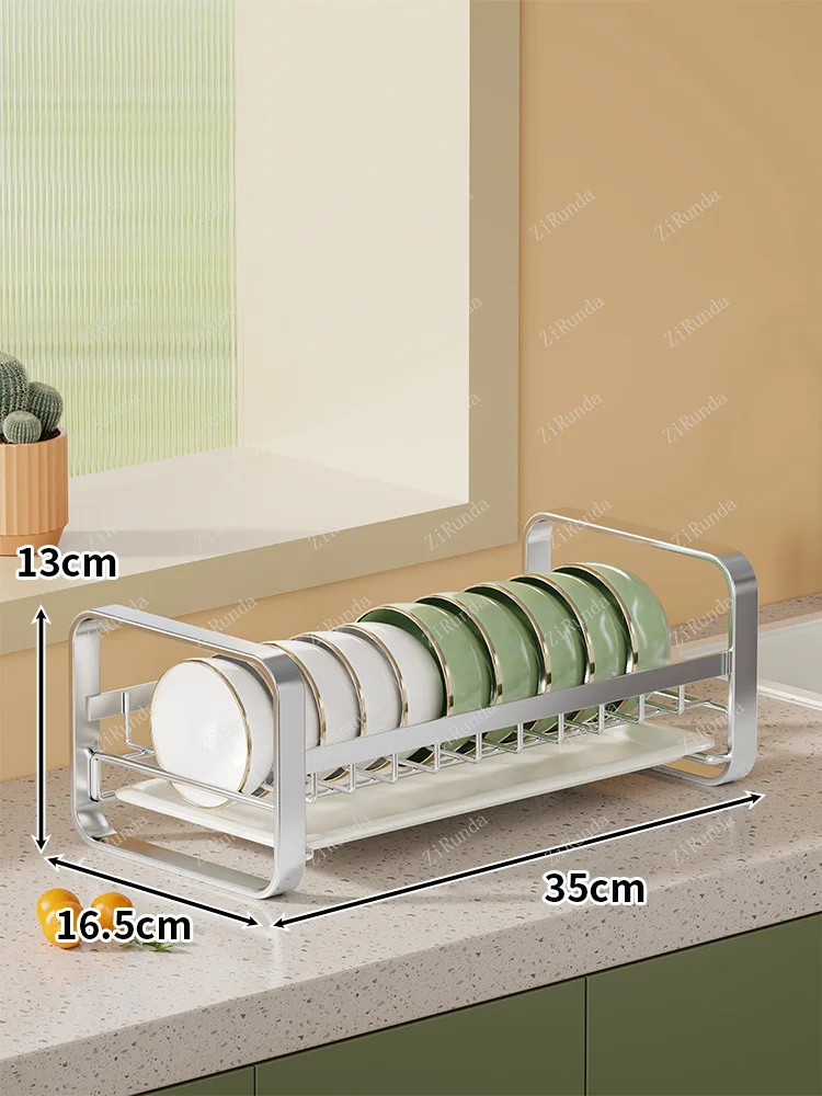 *Stainless Steel Bowl Rack Kitchen Shelf Household Multifunctional Drain Dish Storage Organizing Rack