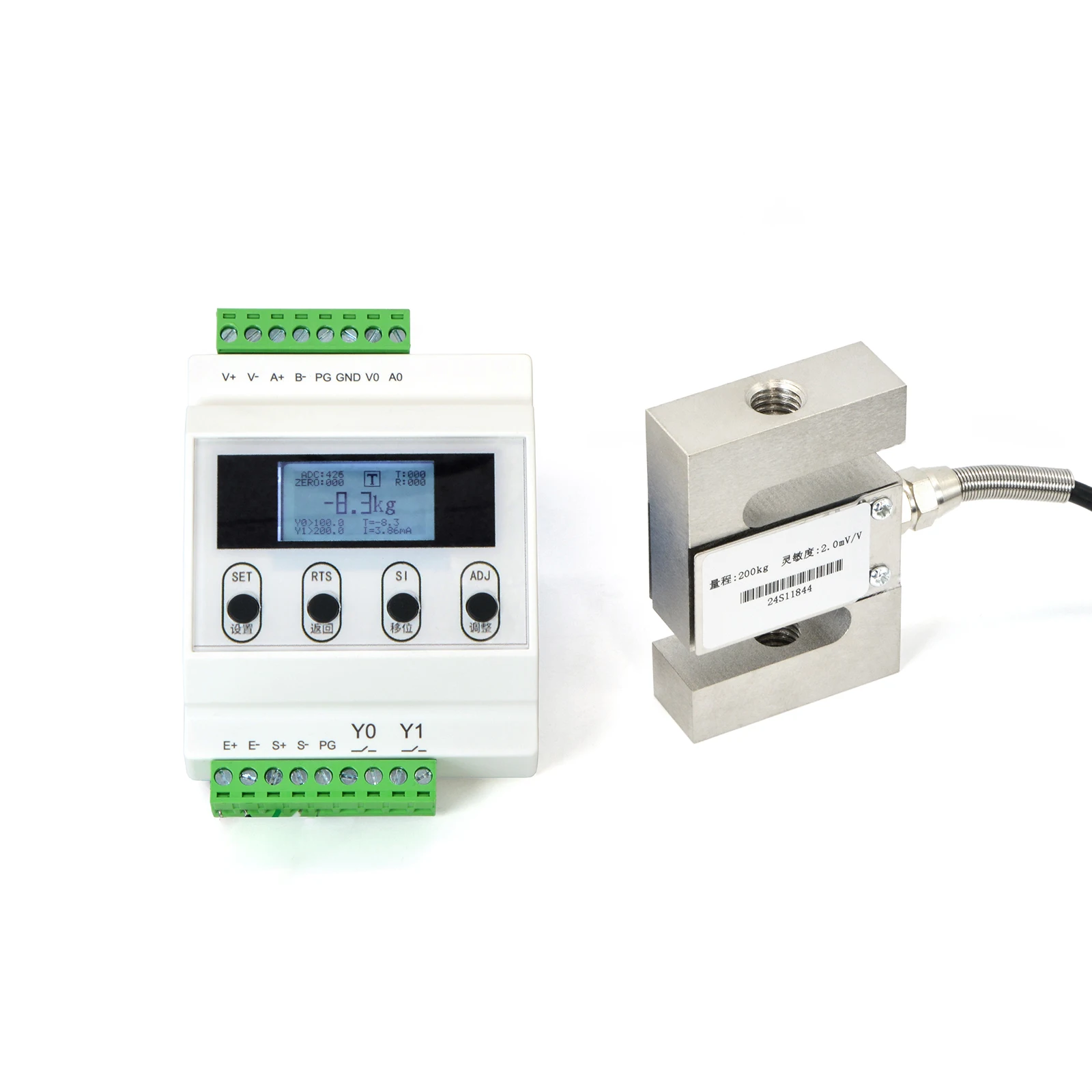 Load Cell Sensor with Signal Transmitter,High Precision S Type Scale Sensor With RS485, 0-5V, 0-10V, 4-20mA Output