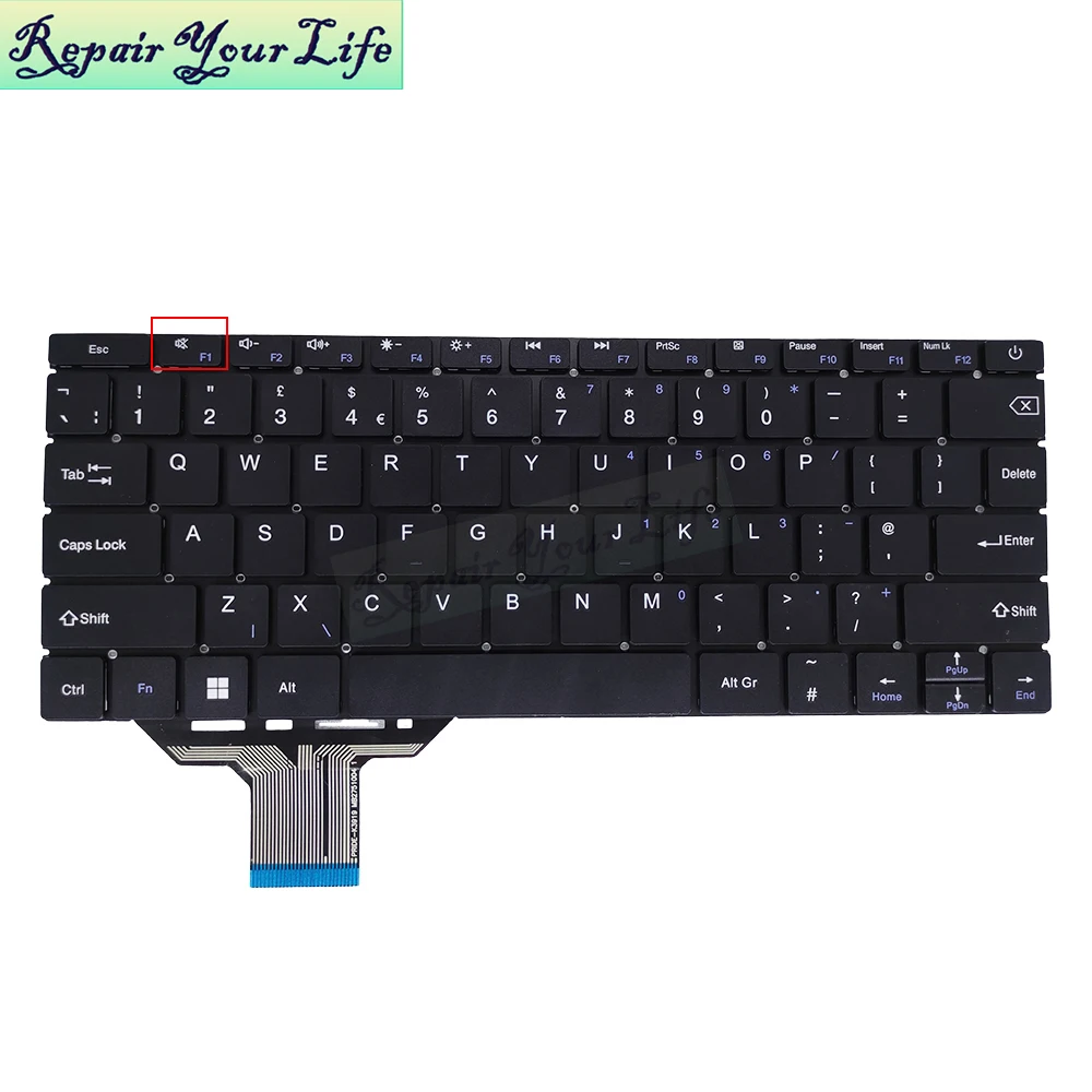 UK English Keyboard for GEO Computers GeoBook 1E 11.6 Laptop Keyboard United Kingdom Euro MB2751004 YXT-NB93-119 PRIDE-K3919