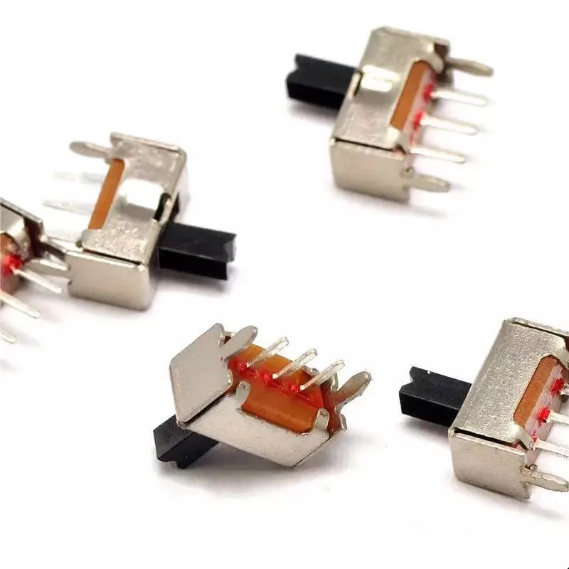 10PCS On/On 2 Position SPDT Panel Miniature Vertical Slide Switch 3 Pin 2MM 3MM 4MM 5MM 6MM 7MM Height