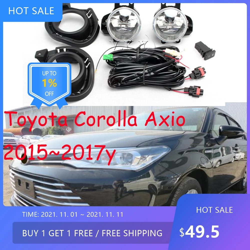 

auto bumper headlight for Toyota corolla axio fog light 2015~2017y halogen auto Headlamp for Axio corolla fog lamp