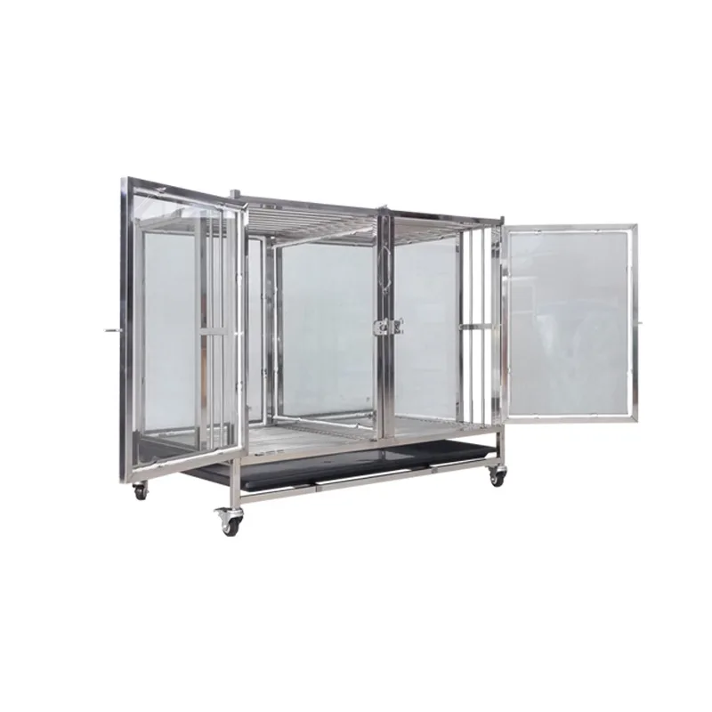 

Клетка постмодернистского размера, переключающий шкив, рама из нержавеющей стали 304, клетка для просмотра дисплея для домашних животных