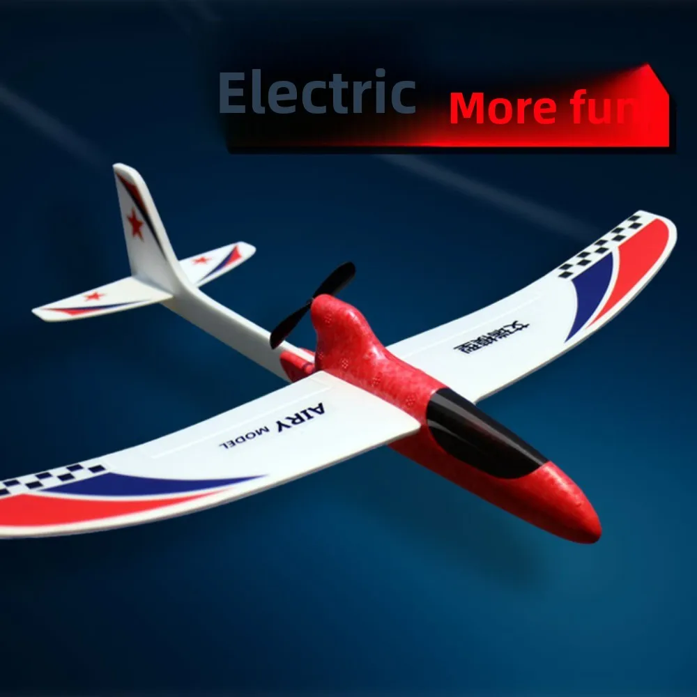 

PP Foam Double Wing Airplane Toy Ligthweight High Quality Glider Hand Throw Plane Toy Red&Blue Electric Hand Thrown Aircraft