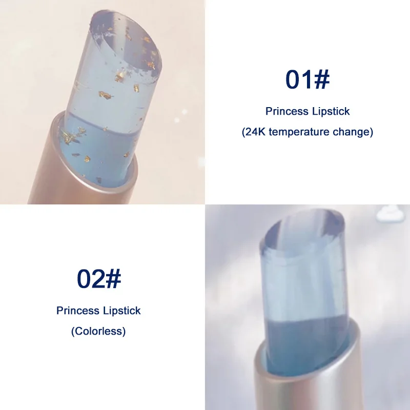 น้ำมัน Essential กุหลาบลิปบาล์มเปลี่ยนสี24K ลิปสติกให้ความชุ่มชื้นเกรดอาหารลิปสติกเพิ่มความชุ่มชื้นเปลี่ยนสีได้เป็นของขวัญ